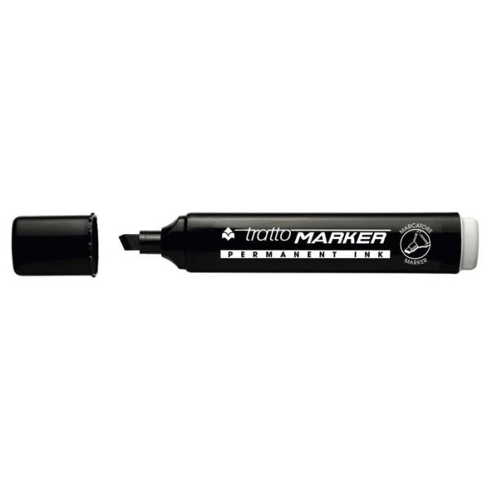 Marcatore permanente TRATTO Marker punta a scalpello 1-5 mm nero 840103 a  soli 1.39 € su