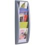 Espositori da terra Paperflow alluminio 5 scomparti per formati A5 22,8x9,5x65 cm - K540635
