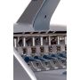 Perforatore a 4 fori a distanza variabile Leitz AKTO 5114 30 fogli grigio metallizzato - 51140184