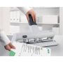Perforatore a 4 fori a distanza variabile Leitz AKTO 5114 30 fogli grigio metallizzato - 51140184