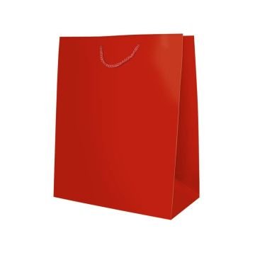 Sacchetti da regalo rosso opaco Biembi misura XL - 33x46x13 cm conf. 6 pezzi - BXS202O20D