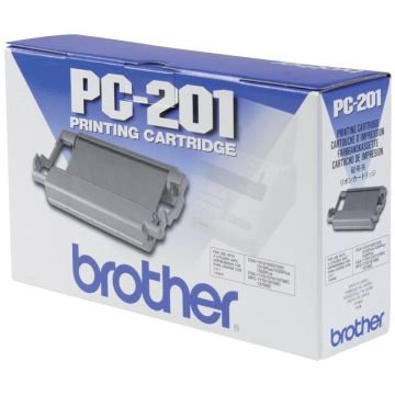 Cartuccia fax Brother nero (cartuccia + nastro) PC-201