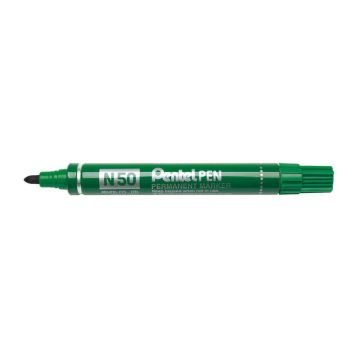 Marcatore professionale permanente Pentel N50 punta conica 4,3 mm verde N50-D