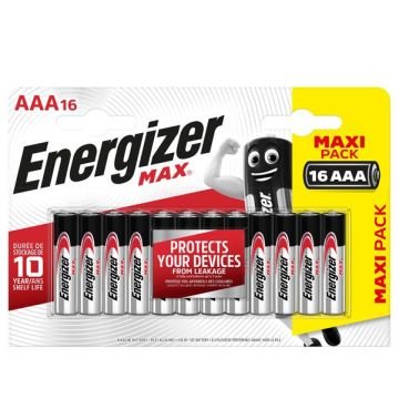 Blister 16 pile ministilo AA A - Energizer Max