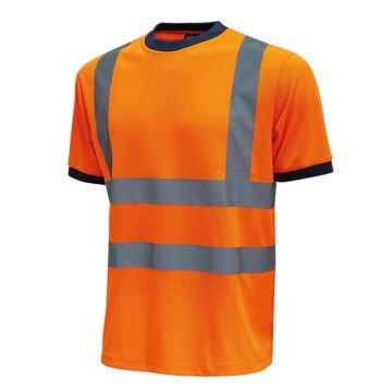 T-shirt alta visibilitA' Mist - taglia M - arancio fluo - U-Power - conf. 3 pezzi