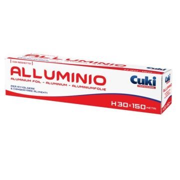 Roll alluminio - astuccio con seghetto - 300 mm x300 mt - Cuki Professional