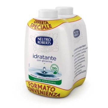 Ricarica sapone Neutro Roberts Idratante con glicerina - 200 ml Conf 2 pezzi - R908133