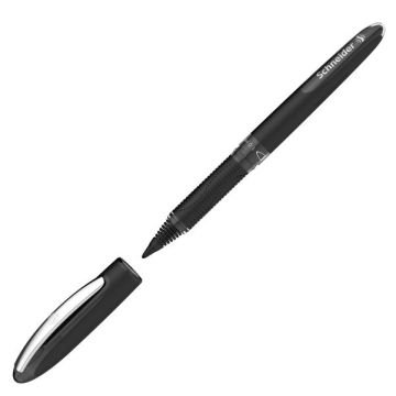 Penna roller Schneider One Sign Pen - punta 1 mm - tratto 0,8 mm - nero P183601