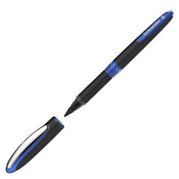 Penna roller Schneider One Sign Pen - punta 1 mm - tratto 0,8 mm - blu P183603