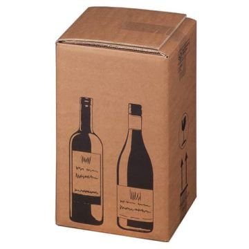 Scatole per bottiglie Wine Pack conf. 10 pz Bong quattro bottiglie 222103210