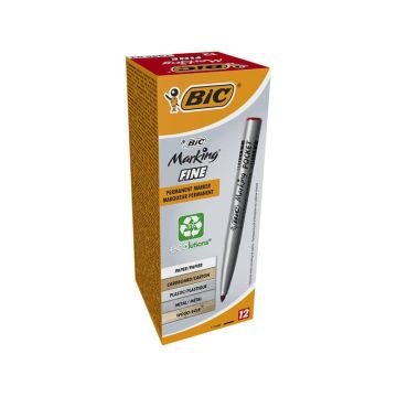 Marcatore permanente BIC Marking Pocket 1445 punta conica 1 mm rosso 8209002
