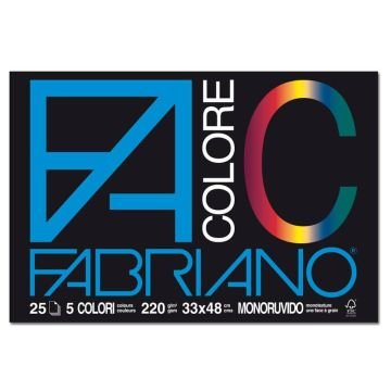 Album da disegno Fabriano FACOLORE 24x33 cm 220 g/m² 25 5 colori 65251524