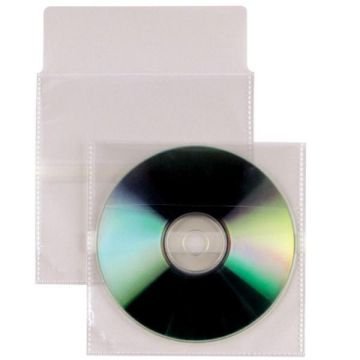 Buste trasparenti porta CD/DVD Insert Sei Rota patella e striscia adesiva 430105 (conf.500)