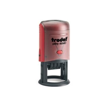 Datario personalizzabile Trodat 46140 Ø 40 mm - max 3+3 righe testo rosso Printy - 90861
