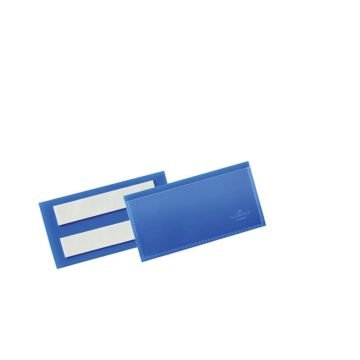 Tasche per identificazione Durable con bande adesive blu f.to esterno mm. 223x 163x1,7- inserto A5 orizz. cf 50- 179507