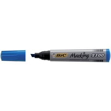 Marcatore permanente BIC Marking 2300 punta scalpello 3,7-5,5 mm blu 8209253