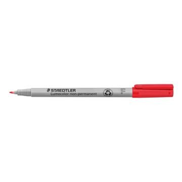 Penna a punta sintetica Staedtler Lumocolor non-permanente 316 F 0,6 mm rosso - 316-2