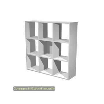 Libreria componibile Artexport Maxicolor - 9 caselle Grigio alluminio 9MaxC-5