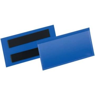 Tasche per identificazione Durable con bande magnetiche blu f.to esterno mm. 113x5- inserto 100x38mm cf. 50 - 174107