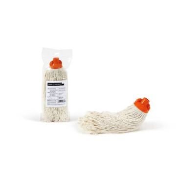 Mop in cotone Perfetto Factory 280 gr. bianco / coccia arancio 0024F