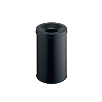 Cestino gettacarte Durable Safe acciaio 30 litri nero - 330601