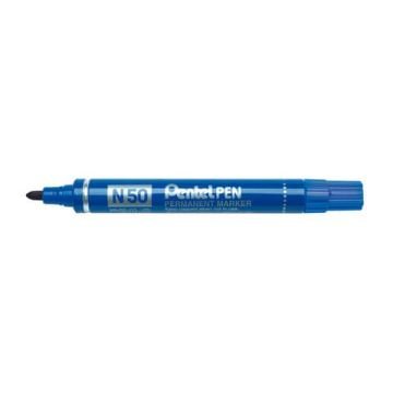 Marcatore professionale permanente Pentel N50 punta conica 4,3 mm blu N50-C