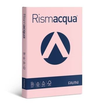 Carta colorata Favini Rismacqua colori tenui 140 g/m² A3 rosa 10 - Risma da 200 fogli - A65S213
