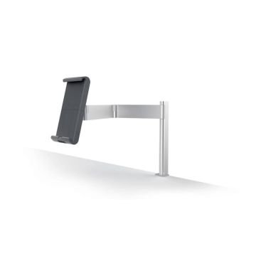 Porta tablet da tavolo Durable, morsetto e braccio di supporto estensibile argento metallizzato 10x44x21cm - 893123