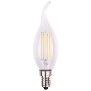 Lampadina LED a filamento fiamma 6W attacco E14 806 lumen luce fredda MKC 6000K - 499048562