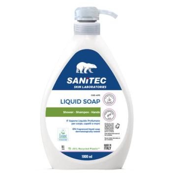 Detergente liquido mani, viso e corpo SANITEC Green Power 1000 ml 4015