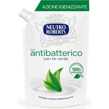 Sapone liquido - 400 ml Neutro Roberts Antibatterico - ecopouch 06-0269