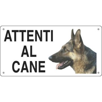 5 Cartello Targa Attenti Al Cane 20x30