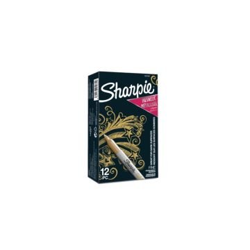 Marcatore permanente Sharpie Metallic F punta conica 3 mm oro 1891062
