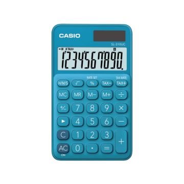 Calcolatrice scientifica CASIO tascabile 10 cifre - solare e batteria Blu - SL-310UC-BU