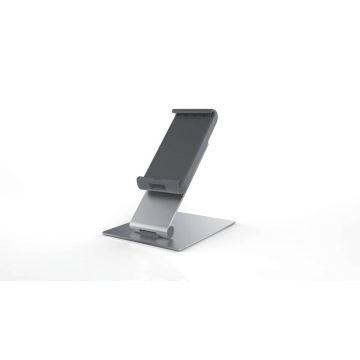 Porta tablet da tavolo DURABLE per tablet da 7 a 13 argento metallizzato 15,5x24,2x18,3cm - 893023