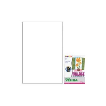 Carta velina 50x76 cm - busta 24 fogli - 20 g/m² Deco bianco 05310