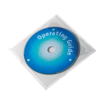 Buste adesive DURABLE POCKETFIX CD/DVD trasparente 127x127mm conf. 100 - 828019
