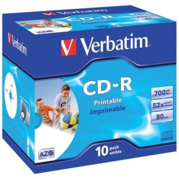 CD-R AZO Verbatim 700 MB conf. da 10 - 43325