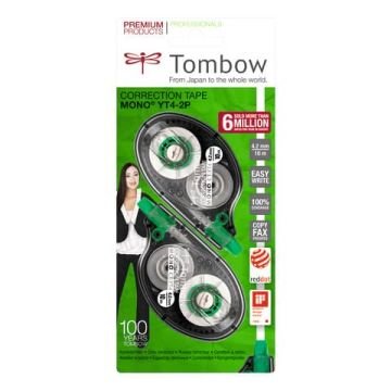 Correttore a nastro Tombow MONO Tape Control System 4,2 mm x 10 m blister 2 pz. - CT-YT4-2P