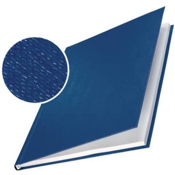Copertina rigida 10-35 fogli Leitz impressBIND in cartone con dorso da 3,5 mm A4 blu conf. da 10 - 73900035