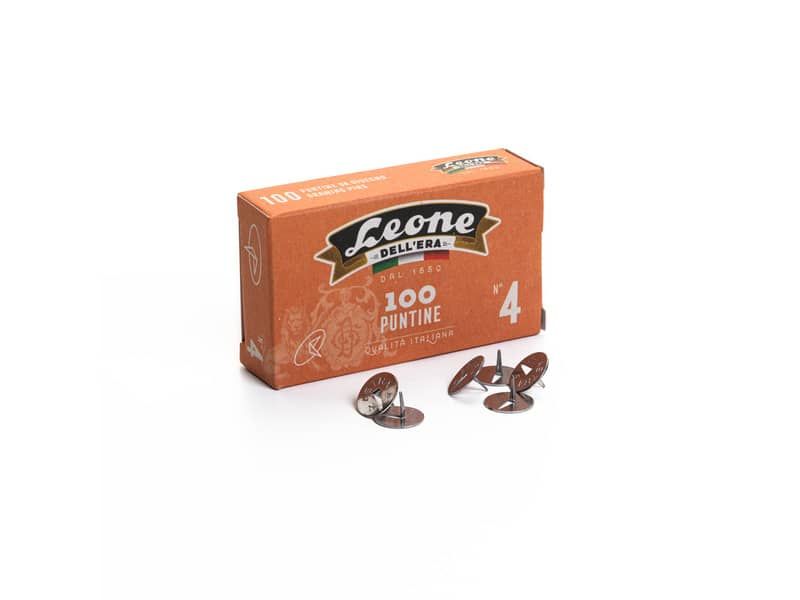 1.000 Fermacampioni Ottonati N&deg;8 Leone Dell'Era - 38mm, Made In Italy, In 10 Scatole Da 100