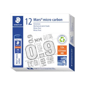 Mine sottili Staedtler Mars micro carbon 250 B 0,9 mm confezione da 12 pezzi - 250 09-B