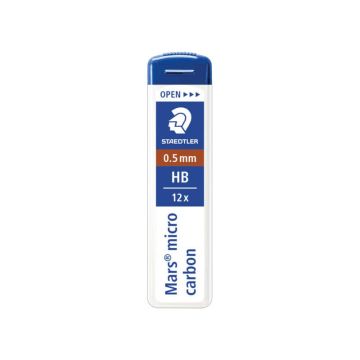 Mine sottili Staedtler Mars micro carbon 250 HB 0,5 mm confezione da 12 pezzi - 250 05-HB