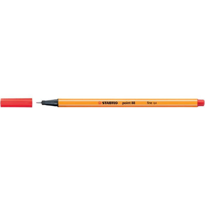 Fineliner Stabilo Point 88 0,4 mm rosso - 88/40 main product photo