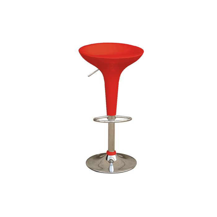 SERENA GROUP SGABELLO BAR in ABS e ACCIAIO H55/78cm ROSSO main product photo