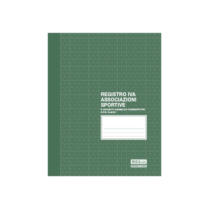 Registro IVA associazioni sportive O.C.L. - conf. da 5 registri - 23,5x29,7 cm - 0536N main product photo