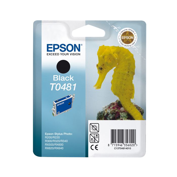EPSON CARTUCCIA NERO STYLUS PHOTO R200/220/300/320 RX500/600/620 BLISTER RS main product photo