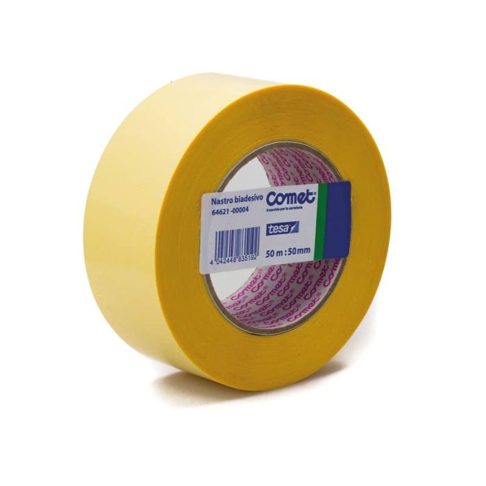 Nastro biadesivo Comet OPP trasparente 50 mm x 50 m - polipropilene senza 64621-00004-02 main product photo