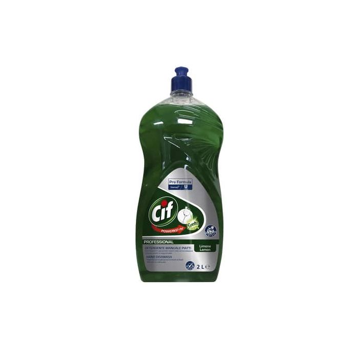 Detergente per stoviglie Svelto Più Limone Professionale - verde - flacone 2 litri - 101103453 main product photo