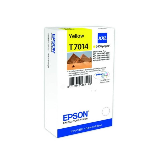Cartuccia inkjet altissima resa ink pigmentato T7014 Epson giallo C13T70144010 main product photo